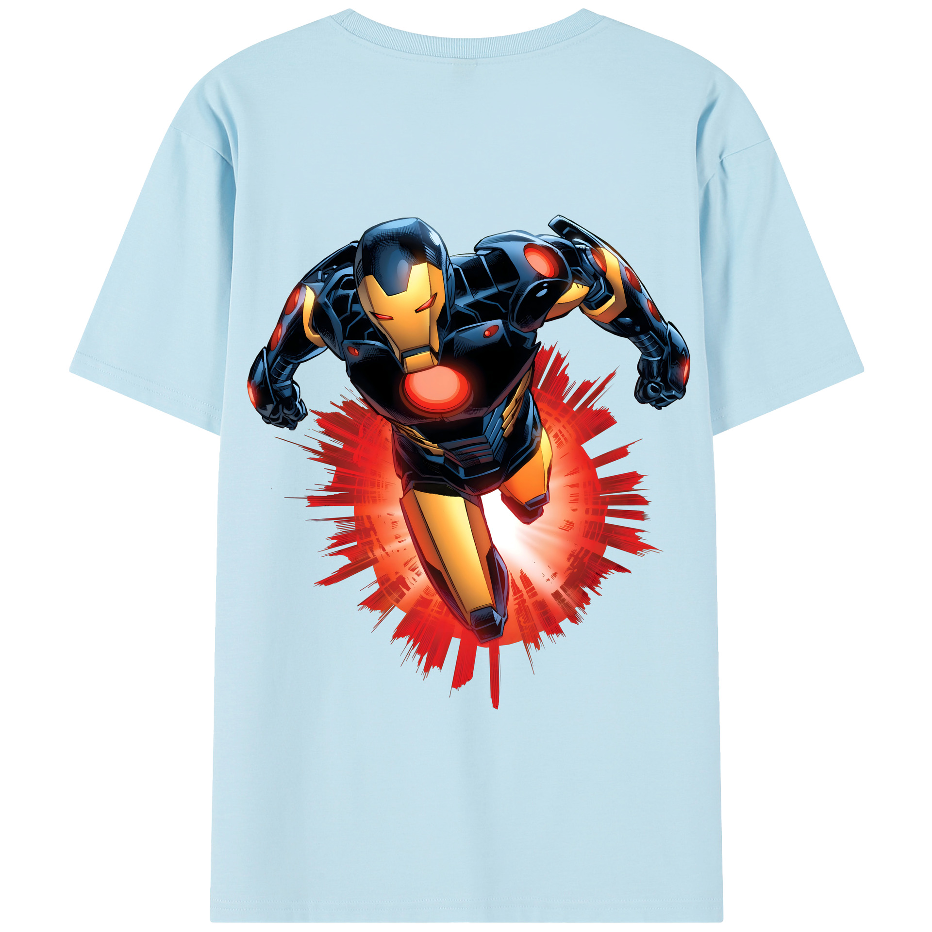 （画像用） アベンジャーズ The Avengers 綿100％半袖Tシャツ（背面プリント）